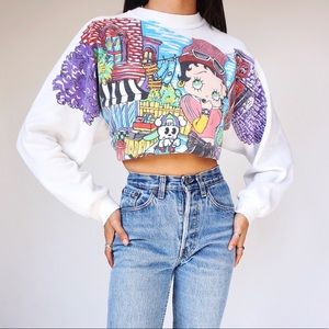 RARE! Vintage Betty Boop Pullover Sweatshirt